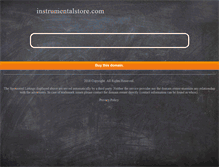 Tablet Screenshot of instrumentalstore.com